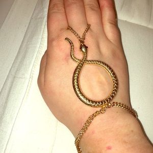 Snake bracelet ring combo